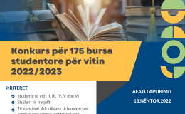 Fondacioni ALBIZ shpall konkurs për programin “Bursa studentë për vitin akademik 2022/23”