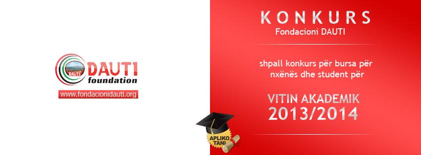 Konkurs për student të talentuar për vitin akademik 2013/2014