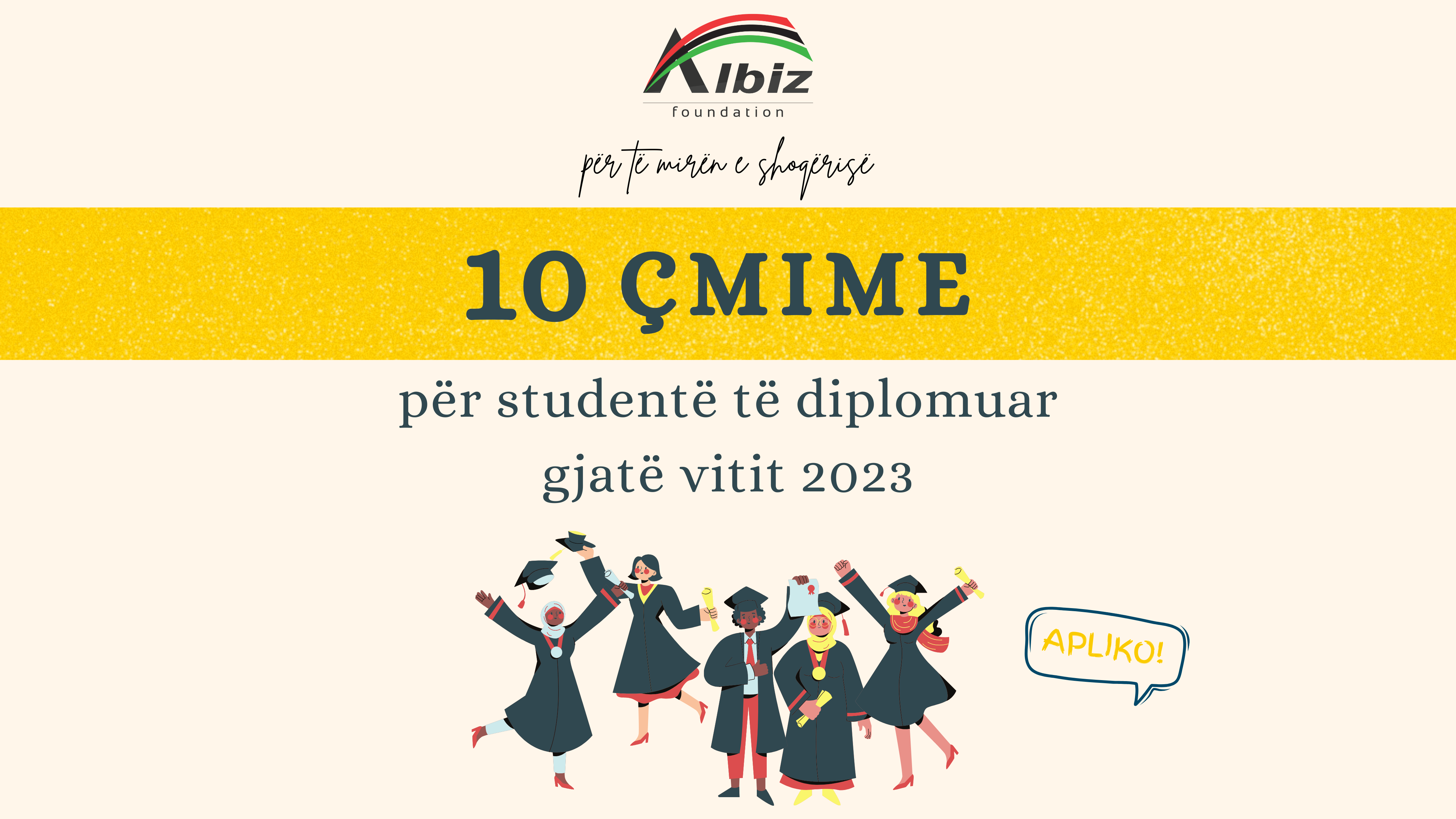 Konkurs për ndarjen e 10 çmimeve për studentë të diplomuar gjatë vitit 2023