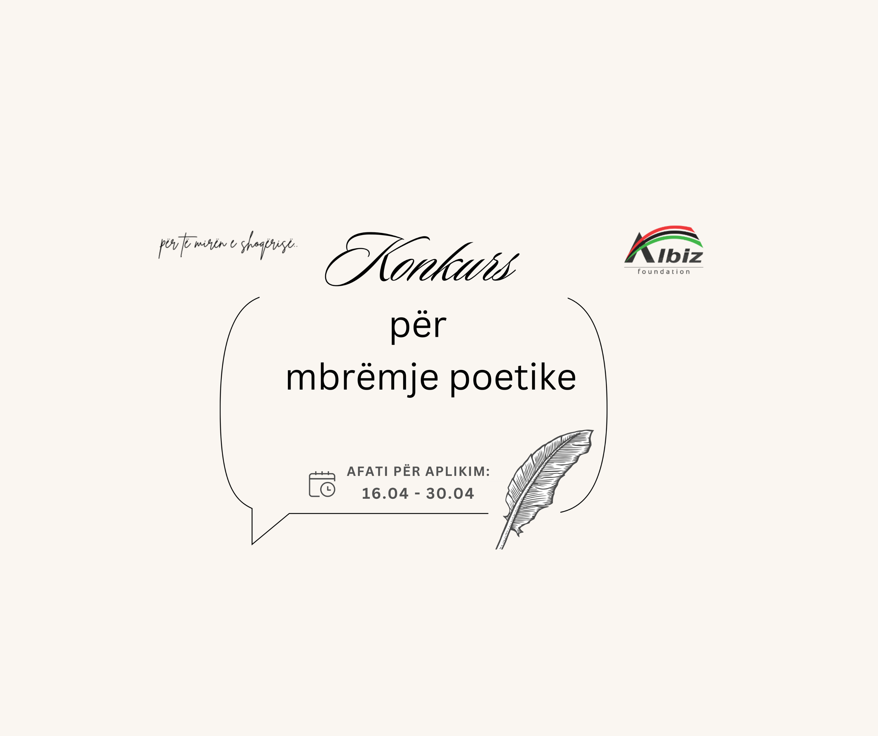 Konkurs letrar “Mbrëmje Poetike”